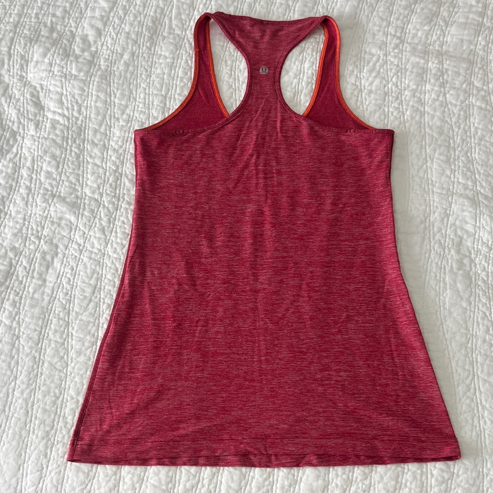 Lululemon womens Athletica Red Racerback Tank Top